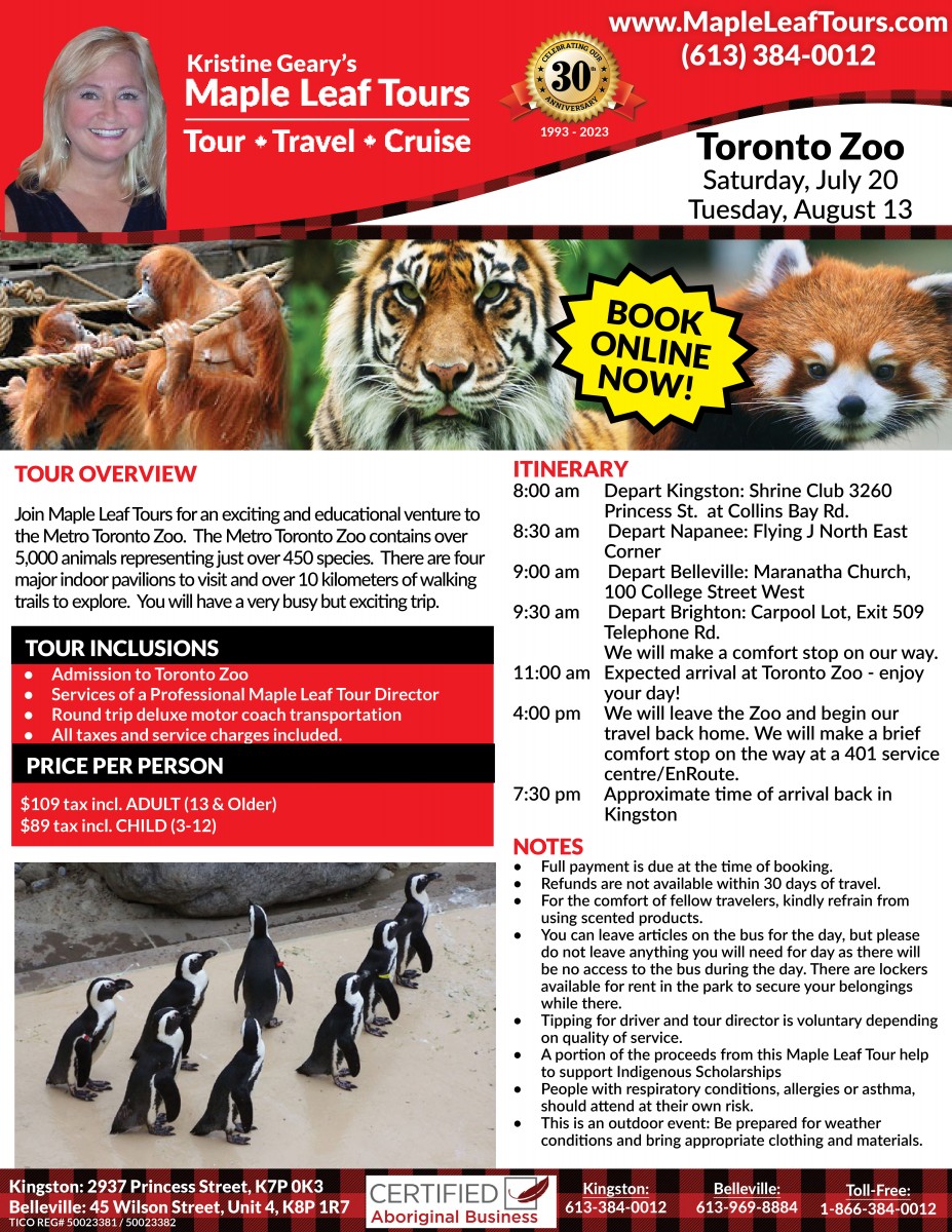 toronto zoo online tour